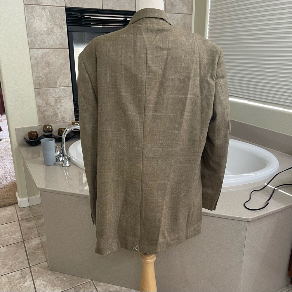 Joseph & Feiss Gold Two Button Navy Blazer Wool Sport Coat Jacket Sz 42 NEW - Picture 11 of 12